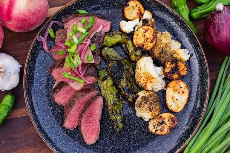 Venison Backstrap with Spicy Peach Chutney