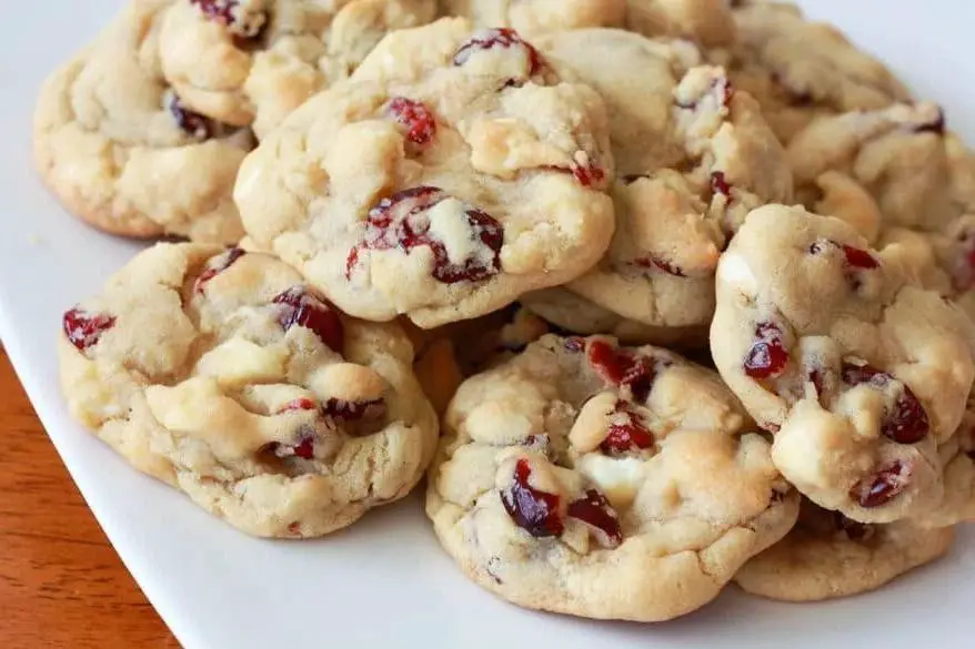 White Chocolate Cherry Cookies