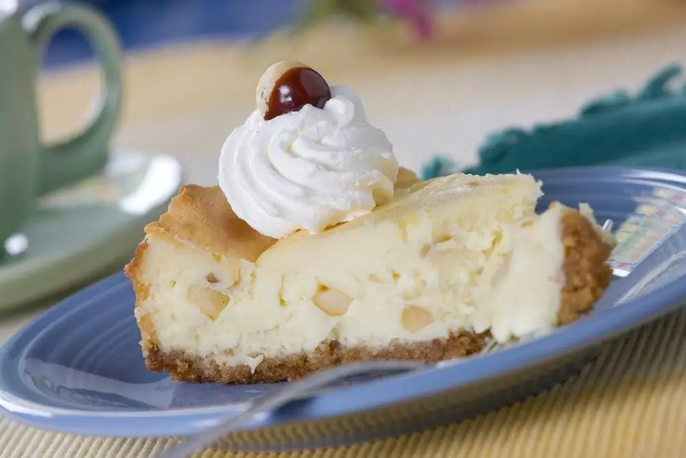 White Chocolate Macadamia Nut Cheesecake