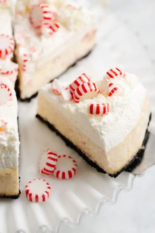 White Chocolate Mint Cheesecake