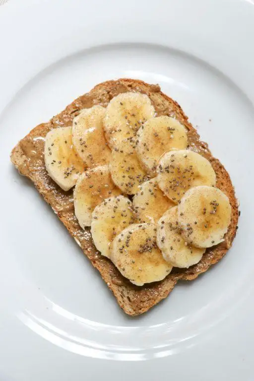 Whole Grain Toast with Almond Butter and Banana