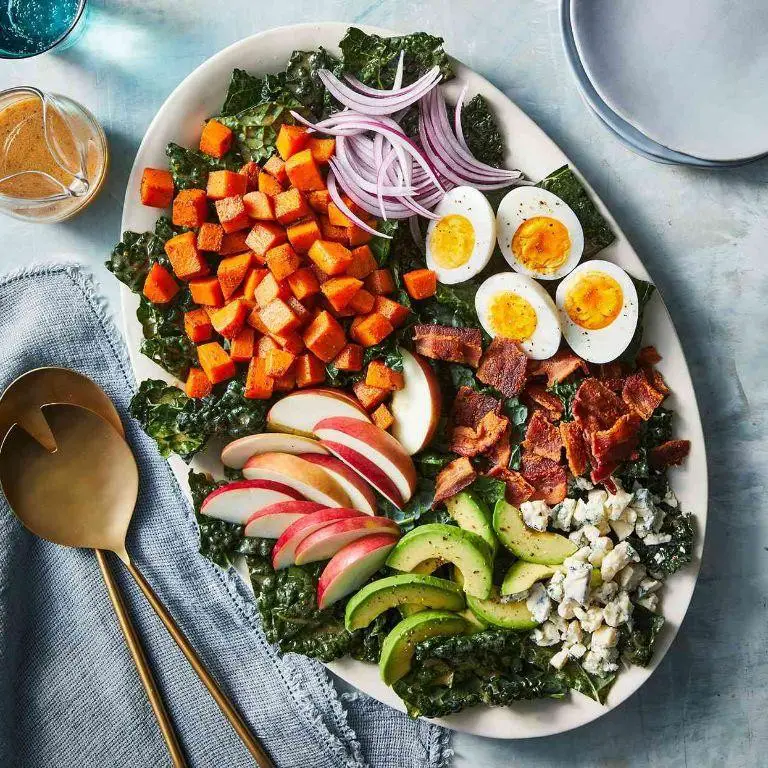 Winter Cobb Salad with Roasted Vegetables