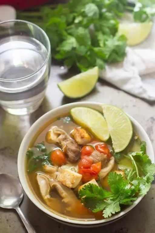 Yellowtail Soup with Lemongrass and Chili