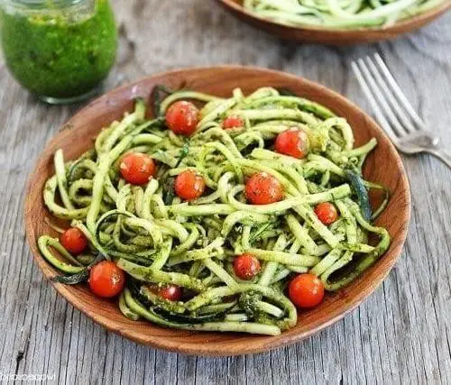 Zucchini Noodles with Holistic Pesto