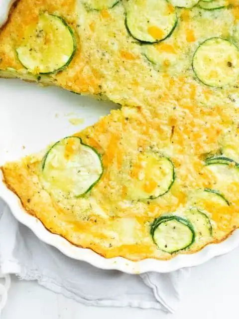Zucchini and Mozzarella Bisquick Quiche